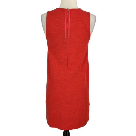 Madewell Orange Shift Sleeveless Dress with Pockets - Picture 5 of 8